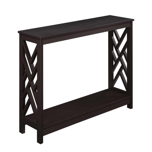TABLE | Ergode Titan Console Table with Shelf | Transitional Style | Sleek Design | Ample Storage & Display Space | Durable MDF Construction | casafoyer.myshopify.com