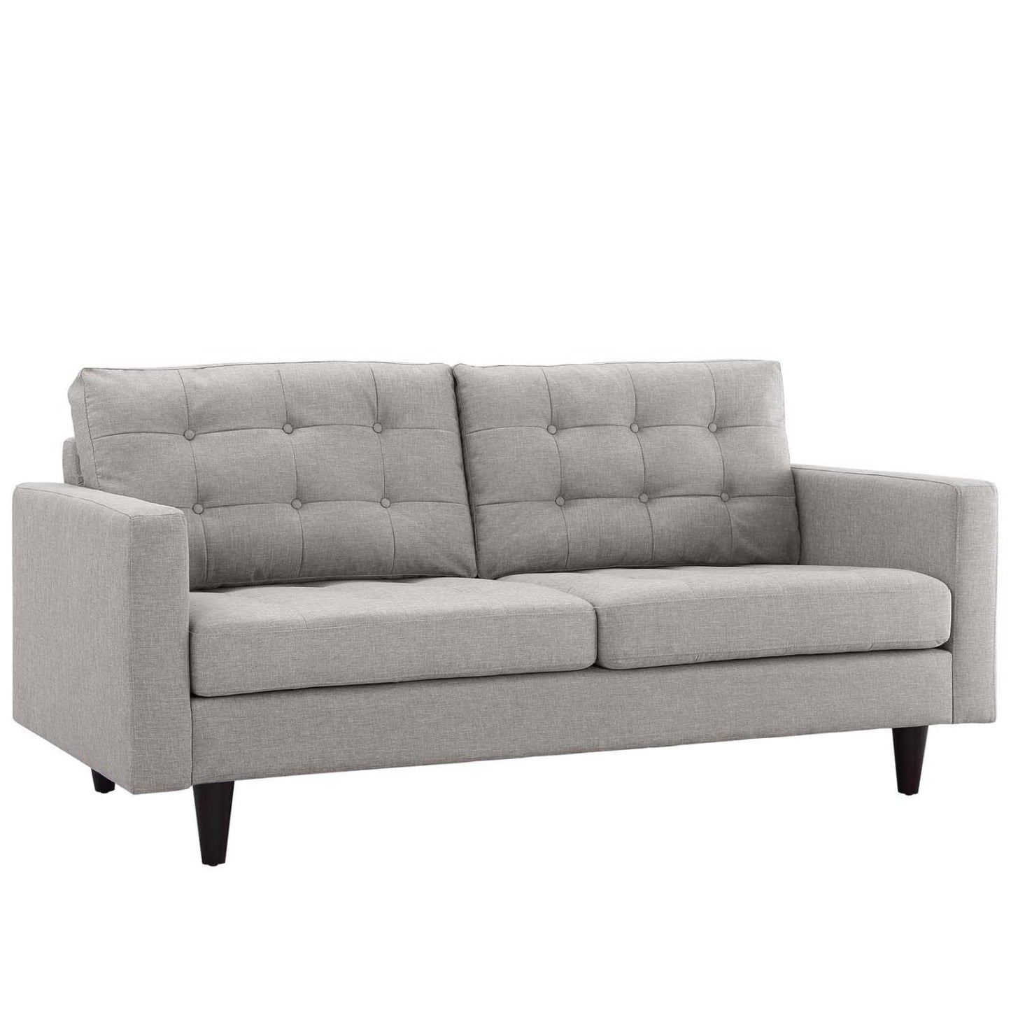 kitchen and dining room sets | CasaFoyer Empress Button Tufted Upholstered Fabric Sectional Sofa Set | Plush Cushions | Sturdy Support | Luxurious Seating | Light Gray | casafoyer.myshopify.com