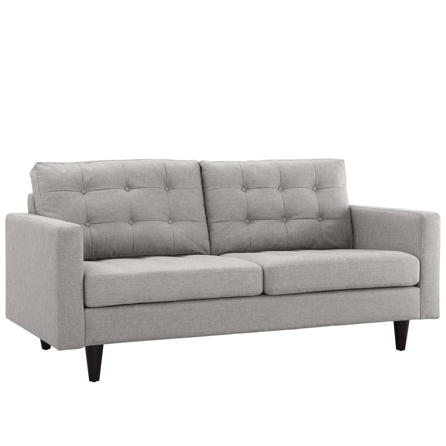 kitchen and dining room sets | CasaFoyer Empress Button Tufted Upholstered Fabric Sectional Sofa Set | Plush Cushions | Sturdy Support | Luxurious Seating | Light Gray | casafoyer.myshopify.com