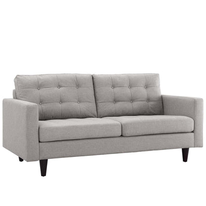 kitchen and dining room sets | CasaFoyer Empress Button Tufted Upholstered Fabric Sectional Sofa Set | Plush Cushions | Sturdy Support | Luxurious Seating | Light Gray | casafoyer.myshopify.com