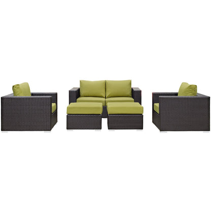 kitchen and dining room sets | CasaFoyer Convene Outdoor Sectional Set | Durable Rattan & Aluminum Frame | Weather-Resistant Cushions | Patio Sofa, Armchairs, Ottomans | casafoyer.myshopify.com