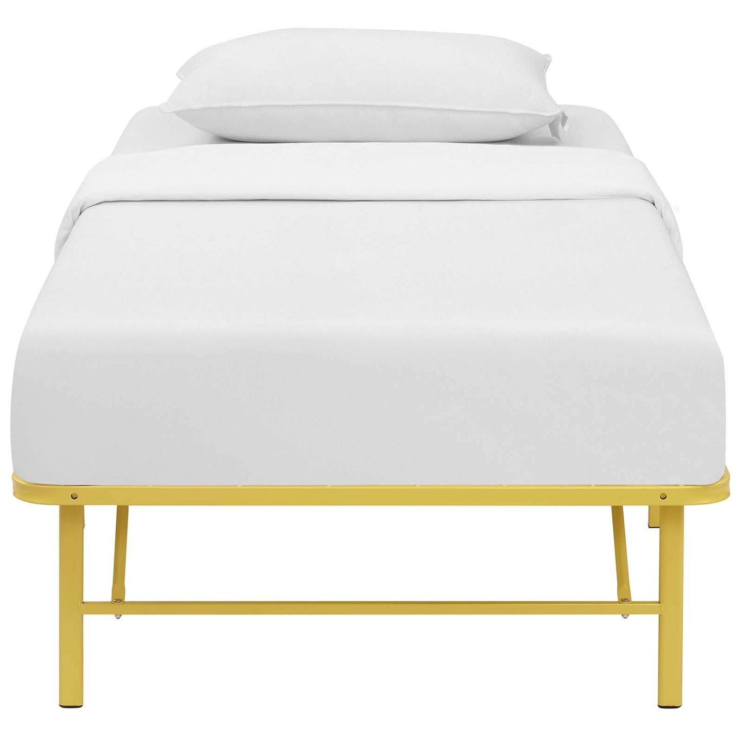 Bed | CasaFoyer Horizon Metal Bed Frame | Stainless Steel Base | 14 Clearance | 1300 lbs Capacity | Foldable | No Box Spring | Non-Marking Foot Caps | Compatible with Various Mattress Types | Easy Assembly | casafoyer.myshopify.com