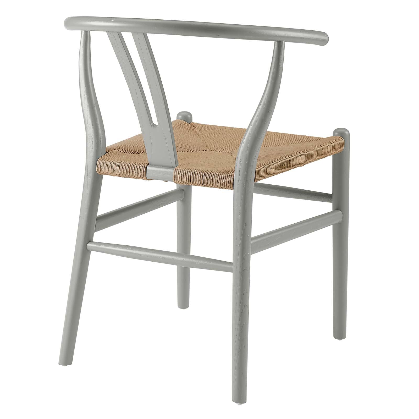 home office desk chairs | CasaFoyer Amish Dining Side Chair | Timeless Craftsmanship | Weathered Gray Wood | Paper Rope Seat | Fully Assembled | casafoyer.myshopify.com