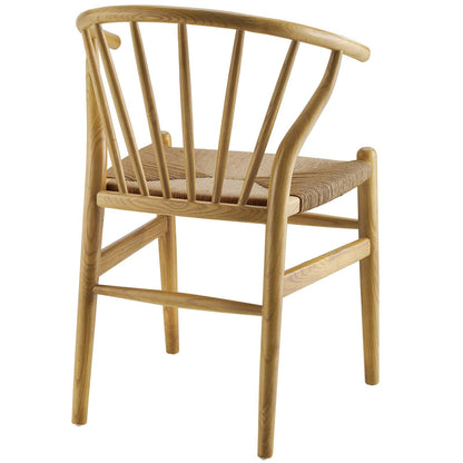 home office desk chairs | CasaFoyer Flourish Dining Side Chair Set of 2 | Scandinavian Charm | Curved Back | Wooden Legs | Paper Rope Seat | Durable & Stylish | Perfect for Dining Room, Kitchen, or Living Space | casafoyer.myshopify.com