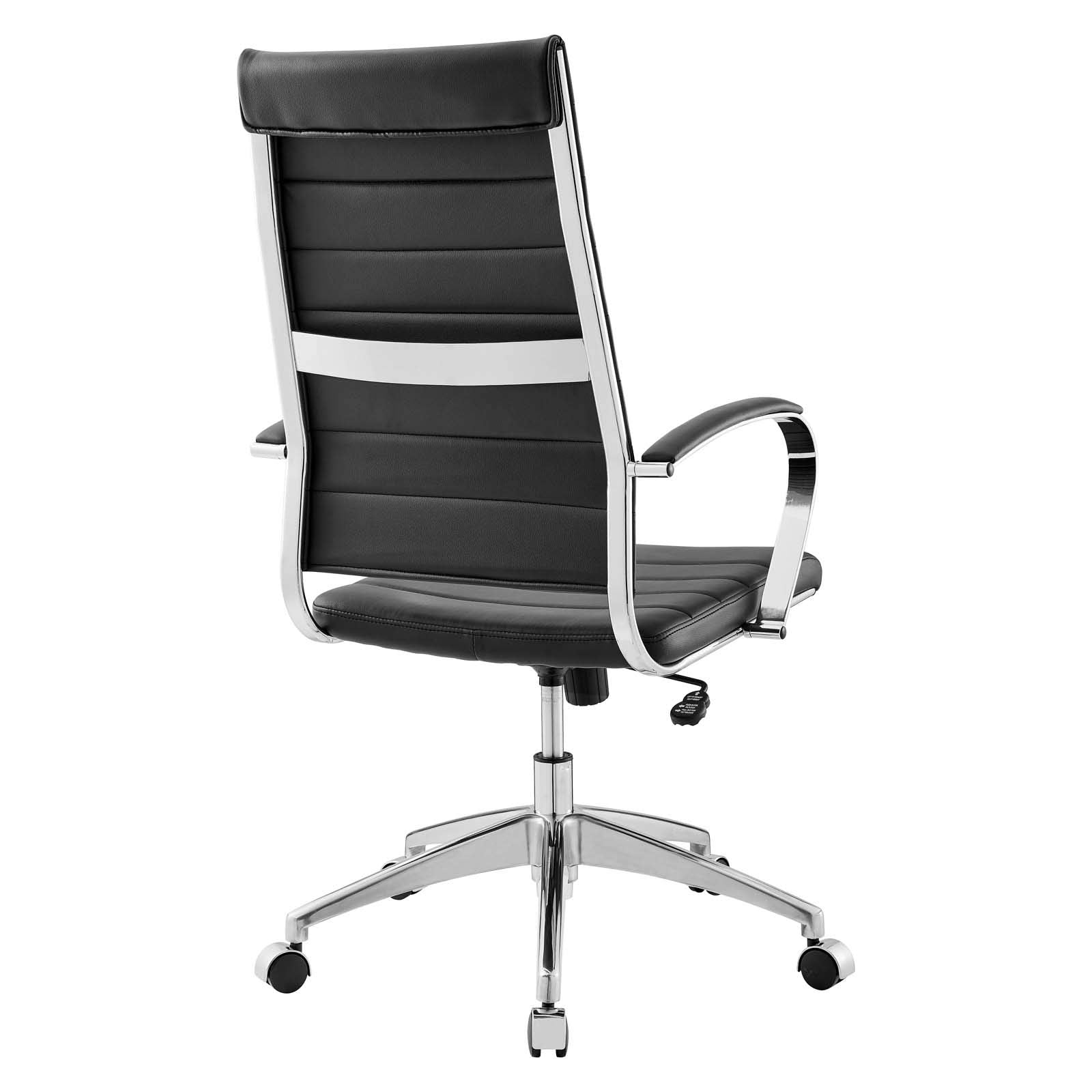 home office desk chairs | CasaFoyer Jive Ribbed High Back Executive Office Chair | Stylish & Functional | Natural Posture Support | Comfortable Padded Seat & Arms | Chrome-Plated Aluminum Base | Easy Mobility | Tension Knob & Tilt Lock | Ideal for Modern Office | casafoyer.myshopify.com