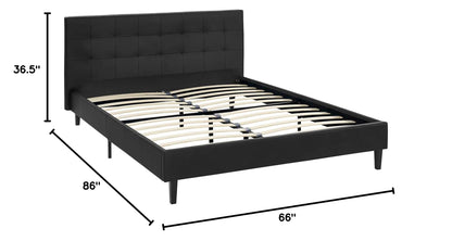 adjustable bed bases | CasaFoyer Linnea Platform Bed | Elegant Vinyl Headboard | Solid Wood Legs | No Box Spring Needed | Versatile for Memory Foam, Spring, Latex, Hybrid Mattresses | Chic-Luxe Design | Weight Capacity 1300 lbs | Queen Size | casafoyer.myshopify.com