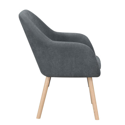 TABLE | CasaFoyer Take a Seat Charlotte Accent Chair | Stylish & Versatile | Solid Red Oak Legs | Linen Fabric | Detachable Foam Cushion | Perfect for Living Room or Office Upgrade | Mix & Match Available | casafoyer.myshopify.com