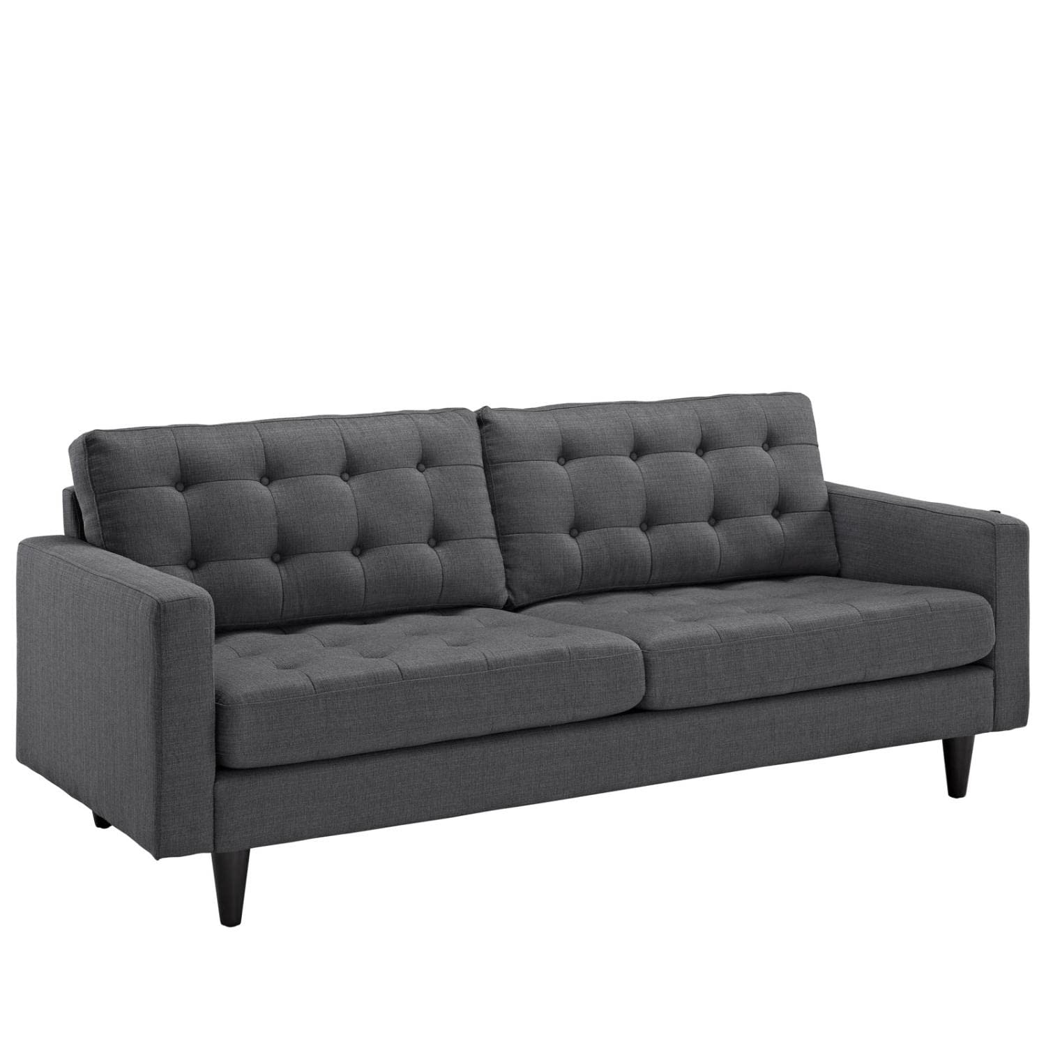 kitchen and dining room sets | CasaFoyer Empress Upholstered Armchair | Sofa Set - Exquisite Design | Tufted Buttons | Luxurious Cushions - Gray | casafoyer.myshopify.com