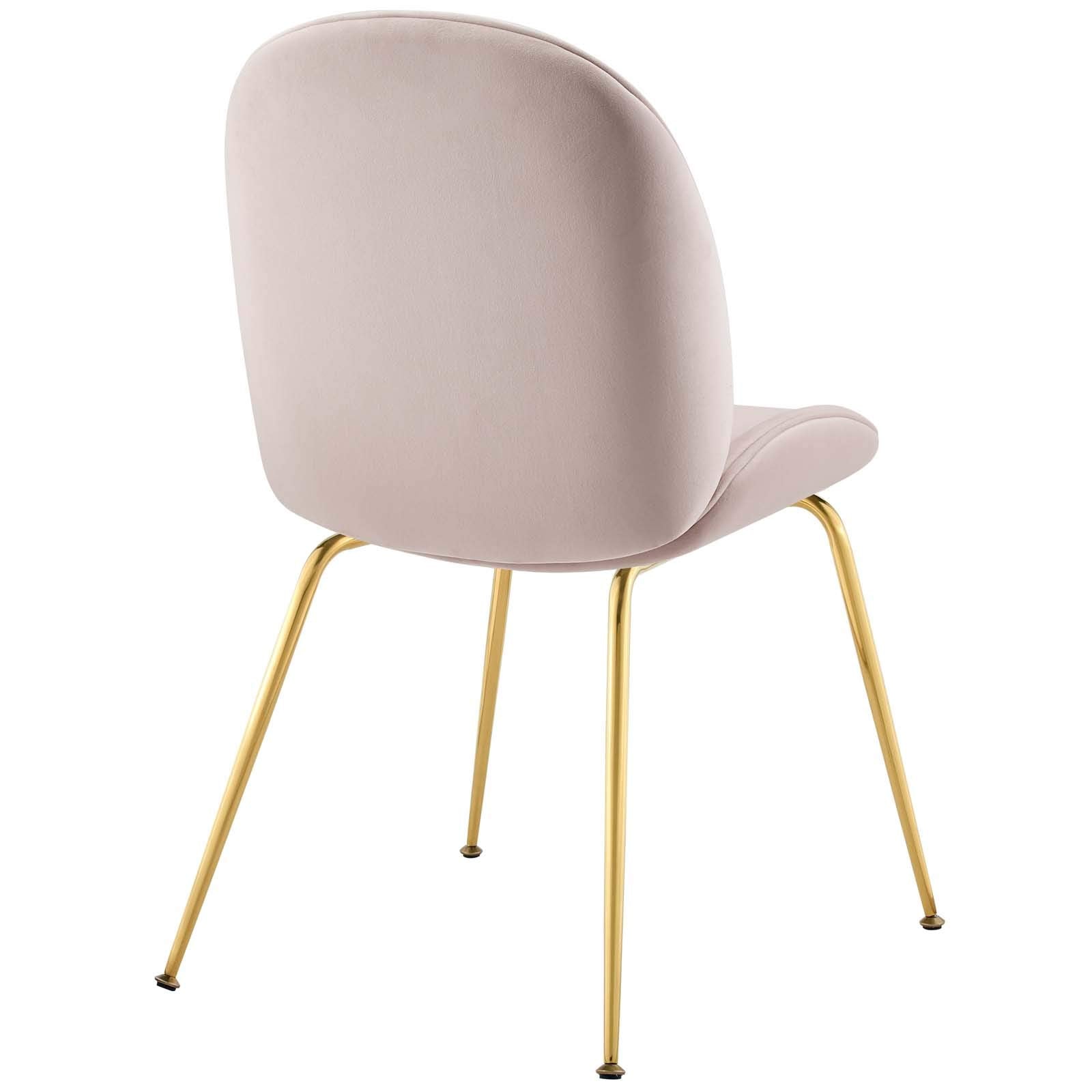 home office desk chairs | CasaFoyer Scoop Gold Stainless Steel Leg Velvet Dining Chair | Vintage Glamour | Stain-Resistant Upholstery | Comfortable Foam Padding | Non-Marking Foot Caps | casafoyer.myshopify.com