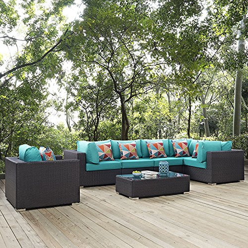 kitchen and dining room sets | CasaFoyer Convene Outdoor Sectional Set | Durable Rattan Weave | All-Weather Cushions | Versatile & Stylish Patio Furniture | casafoyer.myshopify.com