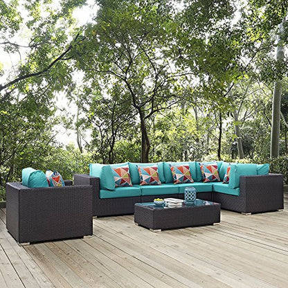 kitchen and dining room sets | CasaFoyer Convene Outdoor Sectional Set | Durable Rattan Weave | All-Weather Cushions | Versatile & Stylish Patio Furniture | casafoyer.myshopify.com
