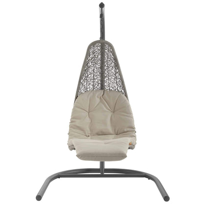 executive chairs | CasaFoyer Outdoor Patio Hanging Chaise Lounge Swing Chair | Modern Design | All-Weather Cushion | Sturdy Steel Frame | Perfect for Patio, Backyard, Porch, Poolside | Includes Stand and Chain | 264 lbs Weight Capacity | casafoyer.myshopify.com
