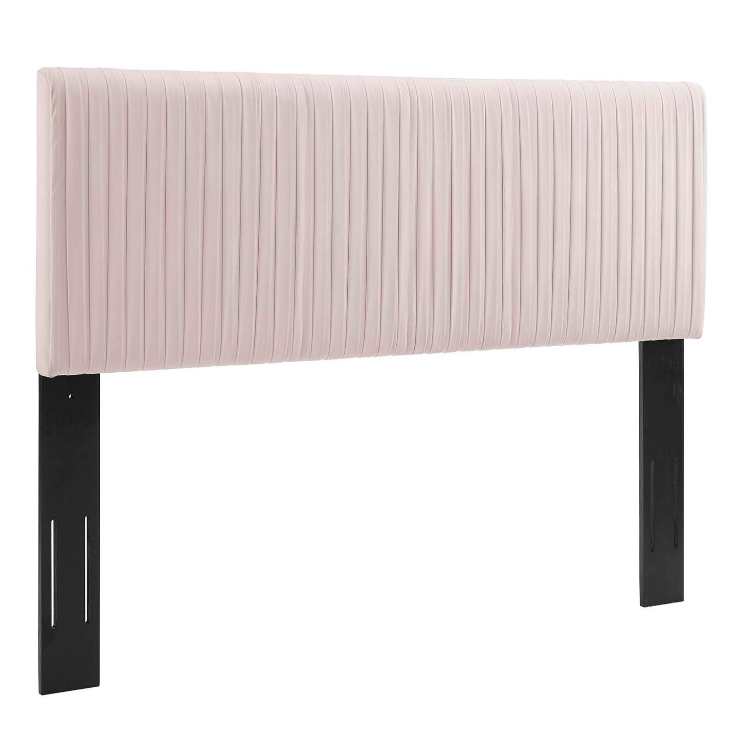 headboards | CasaFoyer Eloise Channel Tufted Performance Velvet Full/Queen Headboard | Vintage Modern Elegance | Art Deco Style | Adjustable Height | Stain-Resistant Upholstery | Pink | casafoyer.myshopify.com