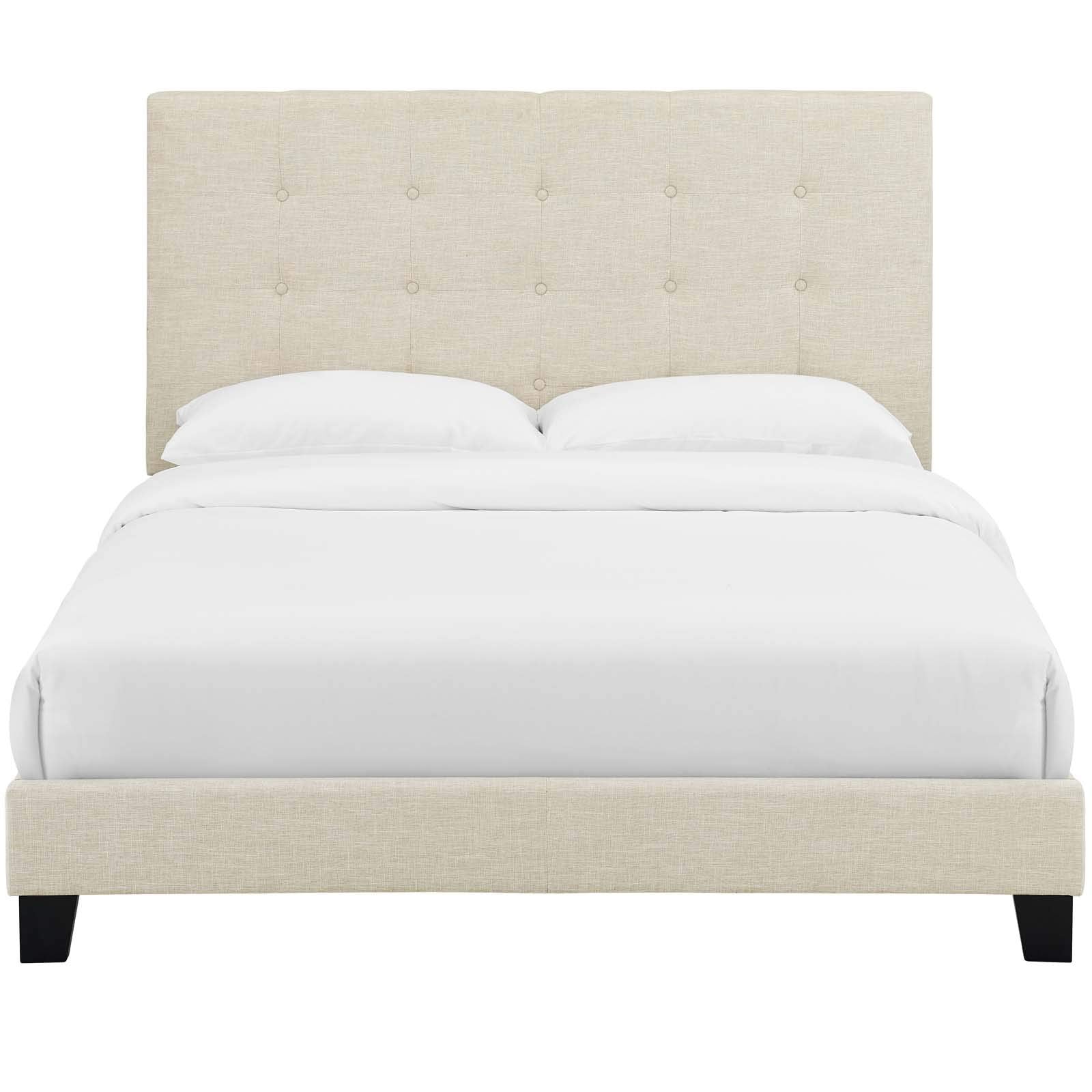 adjustable bed bases | CasaFoyer Melanie Queen Platform Bed | Sleek Design | Button Tufted | Polyester Upholstery | Wood Frame | No Box Spring Needed | 800 lbs Weight Capacity | casafoyer.myshopify.com