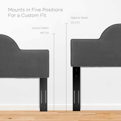 Bed | CasaFoyer Dawn Performance Velvet Full/Queen Headboard | Sunrise-inspired Design | Stain-resistant Upholstery | Cushioned Foam | Adjustable Height | Easy Assembly | casafoyer.myshopify.com
