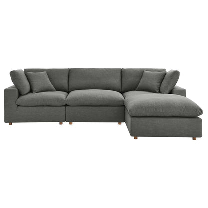 kitchen and dining room sets | CasaFoyer Commix Plush Comfort Sectional Sofa Set | Elegant Design | Soft Fabric | Down Filled Cushions | Ideal for Living Room, Family Room, or Game Room | Gray | casafoyer.myshopify.com