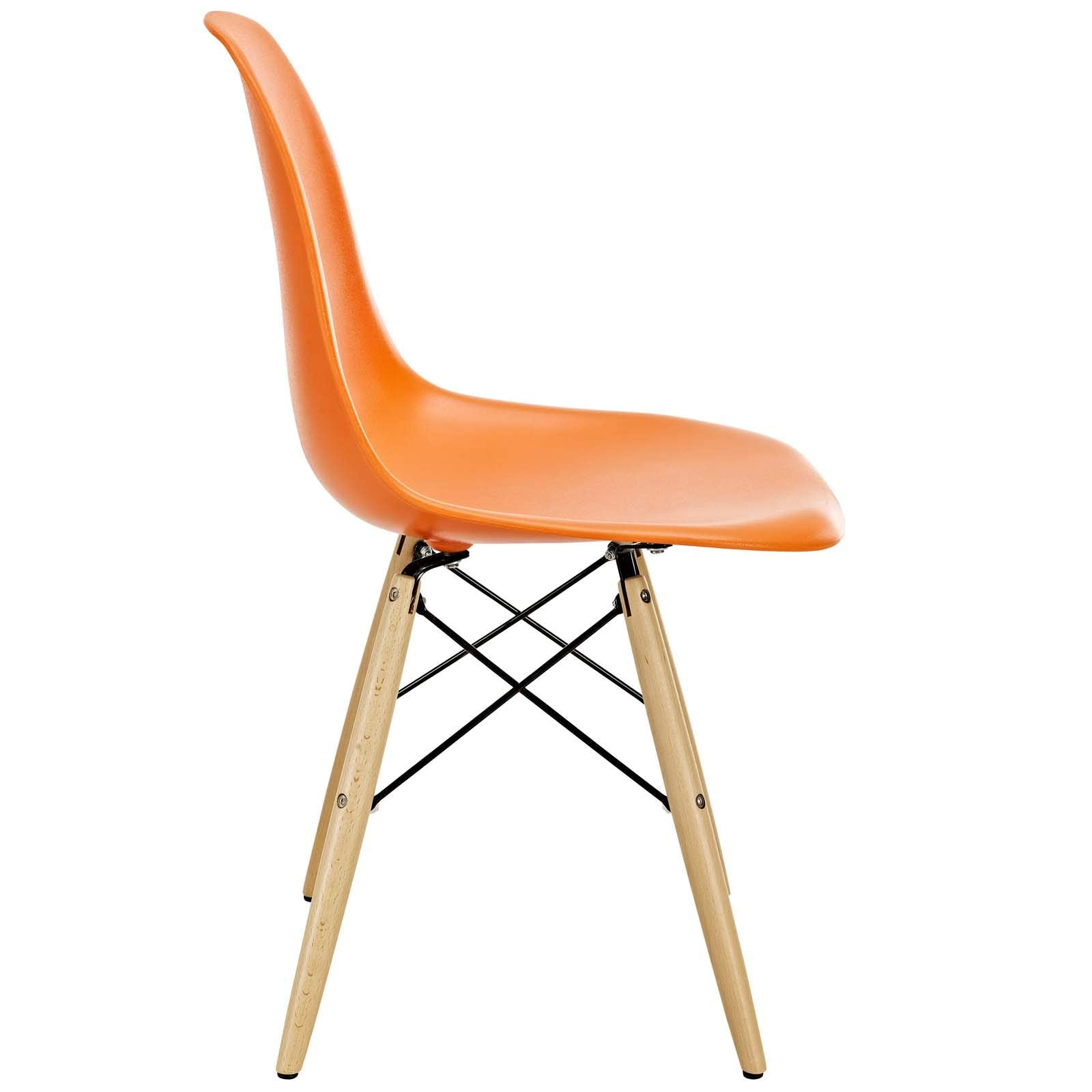 home office desk chairs | CasaFoyer Durable Molded Plastic Chairs | Set of 2 Wood Pyramid Side Chairs | Versatile Design for Indoor/Outdoor Use | Enhance Home Decor | casafoyer.myshopify.com