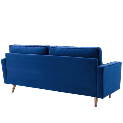 sofas | CasaFoyer Valour Performance Velvet Sofa | Timeless Elegance & Modern Convenience | Navy | casafoyer.myshopify.com