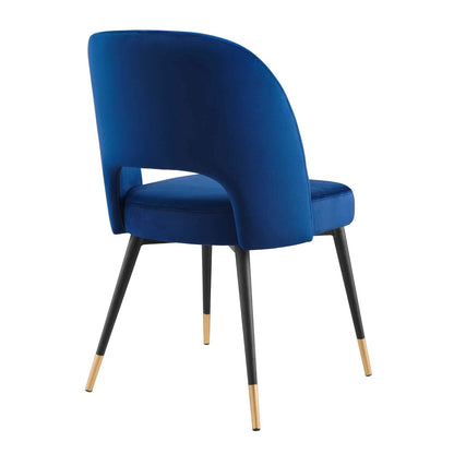 home office desk chairs | CasaFoyer Rouse Dining Side Chair Set | Elegant & Cozy | Foam Padded Velvet Upholstery | Bentwood Construction | Matte Black Stainless Steel Legs | Set of 2 | casafoyer.myshopify.com