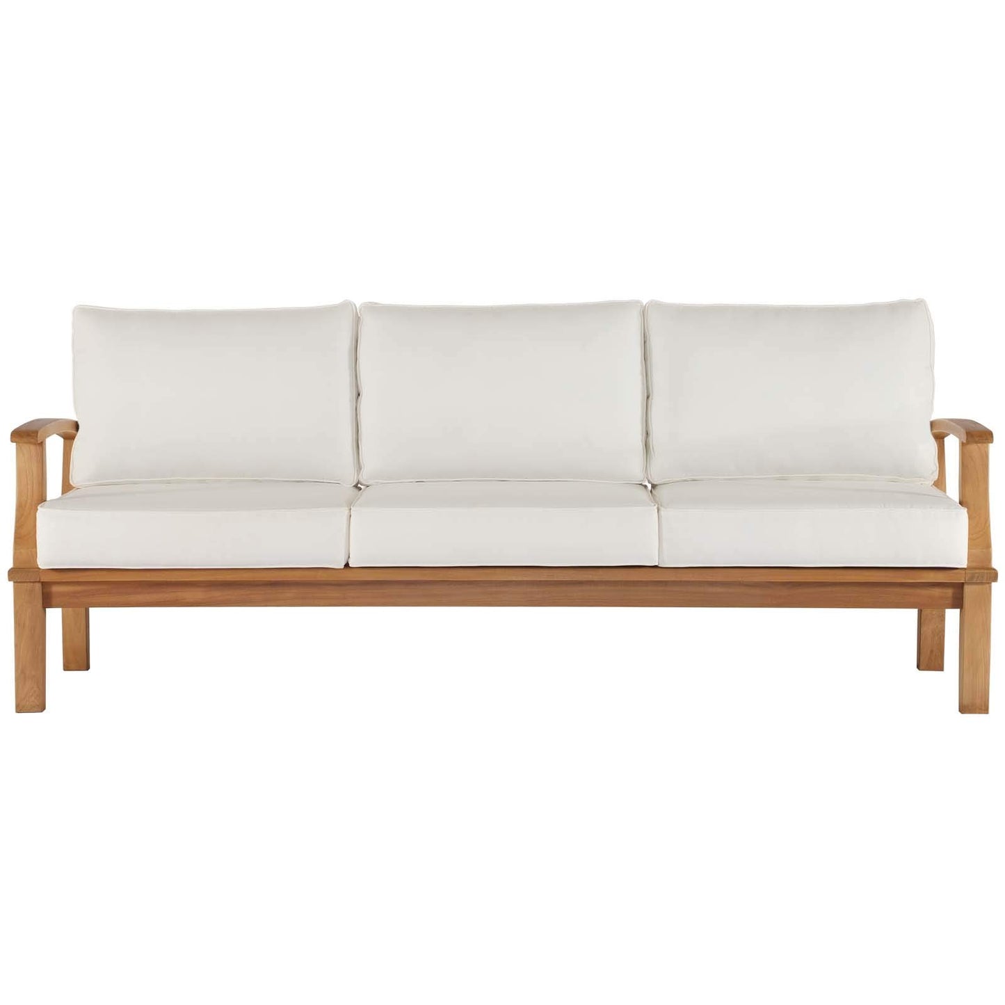 sofas | CasaFoyer Marina Teak Wood Outdoor Patio Sofa | Luxury, Durable, Weather-Resistant | Contemporary Design | Perfect for Outdoor Gatherings | Assembly Required | casafoyer.myshopify.com