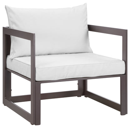 Patio Furniture Sets | Fortuna Outdoor Patio Arm Chair | Durable Aluminum | All-Weather Cushions | Modern Design | Ideal for Patios, Backyards, Poolside | casafoyer.myshopify.com
