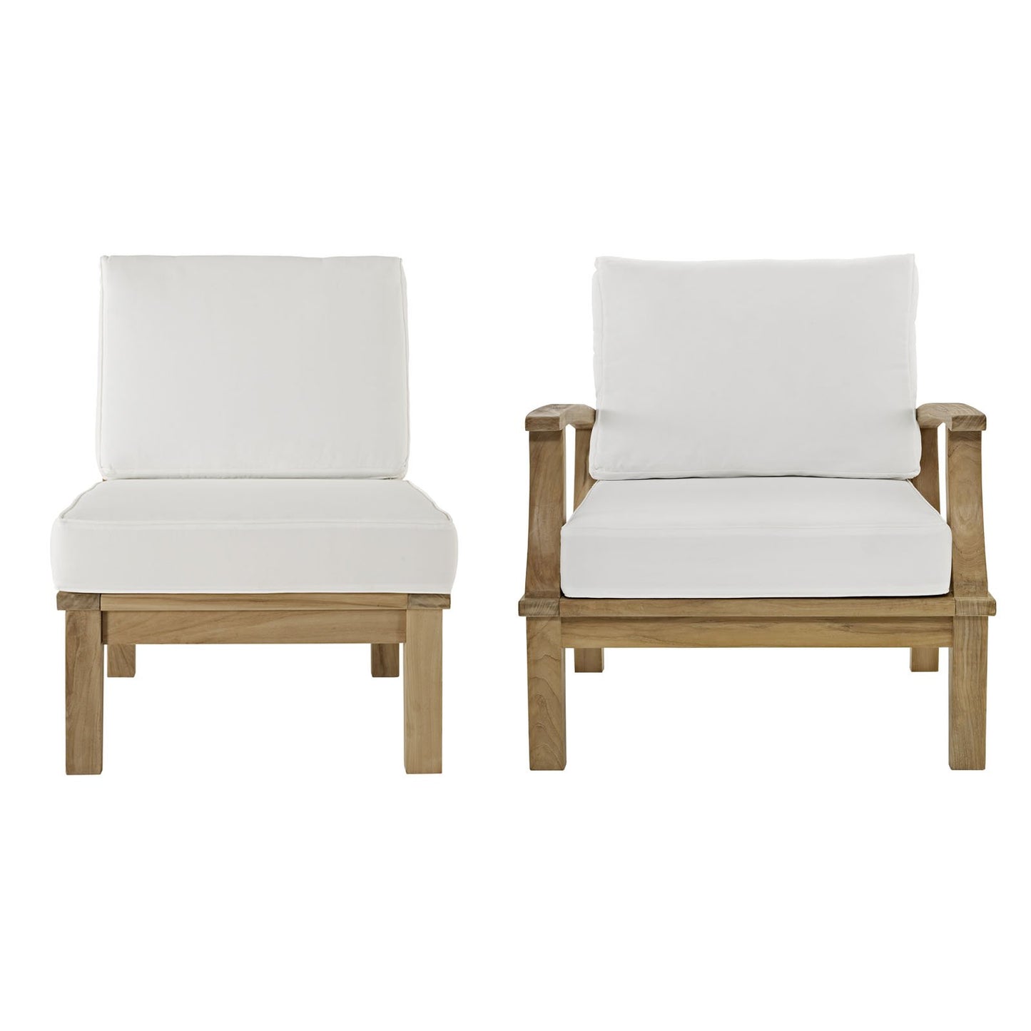 kitchen and dining room sets | CasaFoyer Marina Teak Wood Outdoor Patio Furniture Sofa Sectional Set | Luxury, Durability, All-Weather Cushions | Refreshing Outdoor Experience | casafoyer.myshopify.com