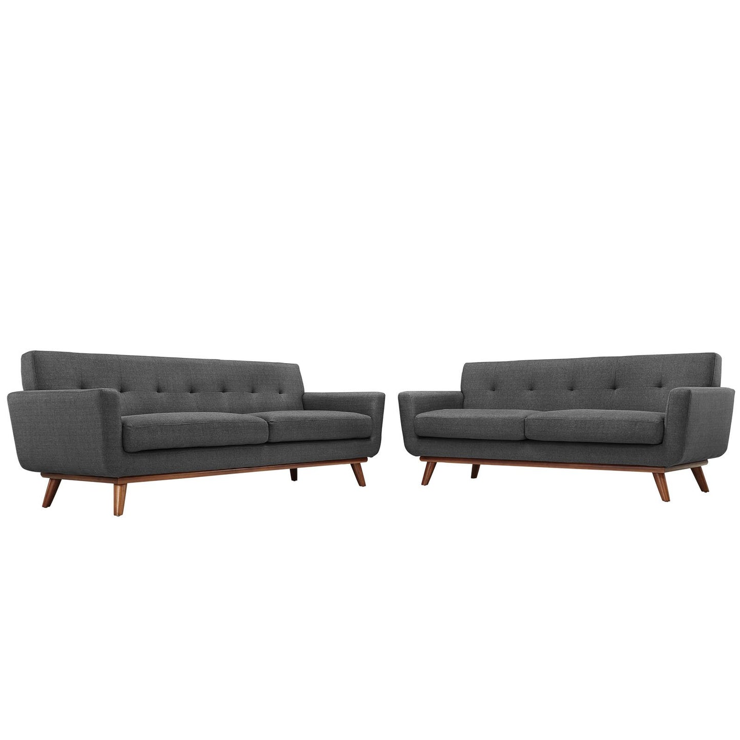 kitchen and dining room sets | CasaFoyer Engage Sofa | Elegant Curves | Oversized Cushions | Tufted Buttons | Cherry Wood Legs | Plush Upholstered Material | Ideal for Relaxation and Entertaining | casafoyer.myshopify.com