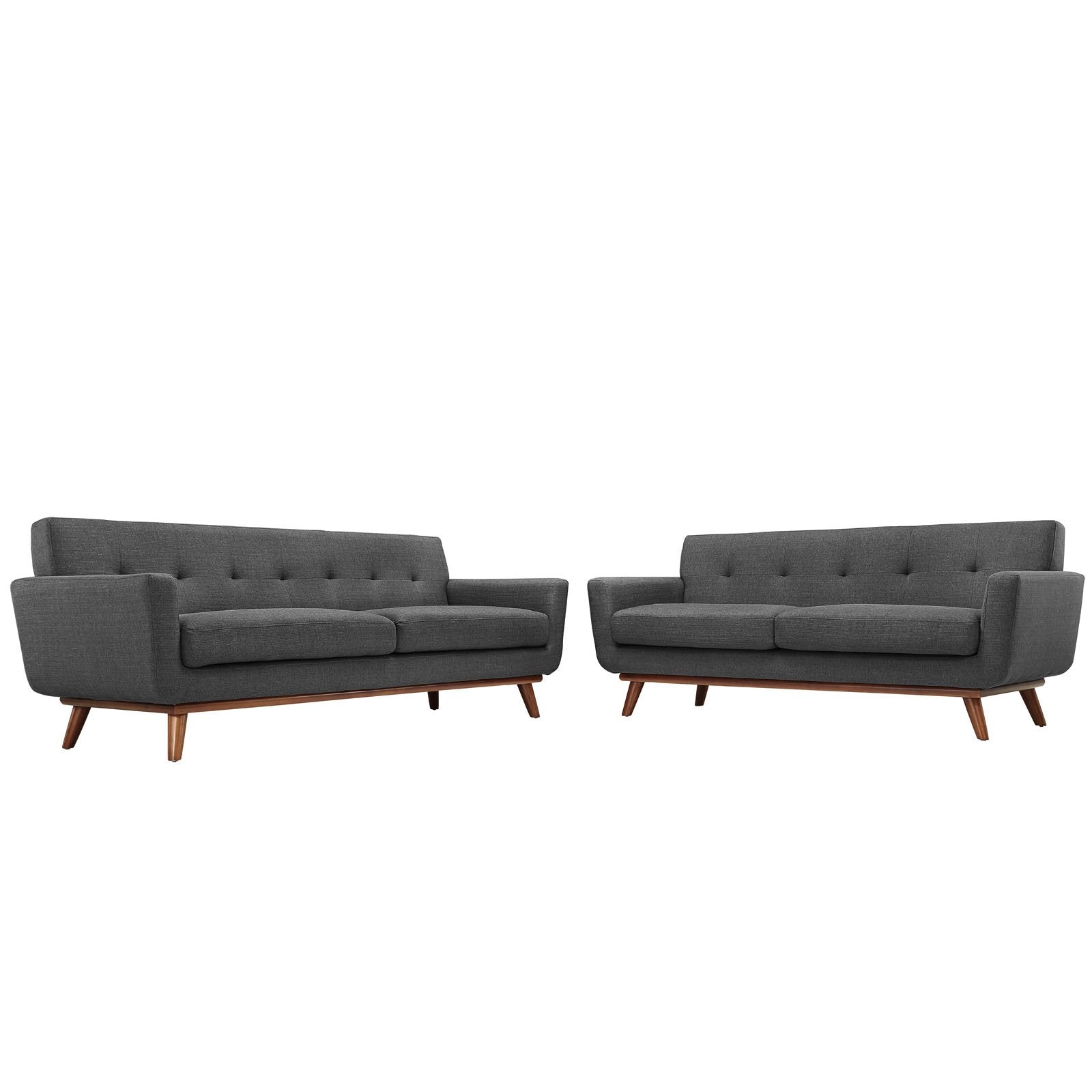 kitchen and dining room sets | CasaFoyer Engage Sofa | Elegant Curves | Oversized Cushions | Tufted Buttons | Cherry Wood Legs | Plush Upholstered Material | Ideal for Relaxation and Entertaining | casafoyer.myshopify.com