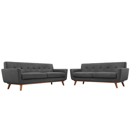 kitchen and dining room sets | CasaFoyer Engage Sofa | Elegant Curves | Oversized Cushions | Tufted Buttons | Cherry Wood Legs | Plush Upholstered Material | Ideal for Relaxation and Entertaining | casafoyer.myshopify.com