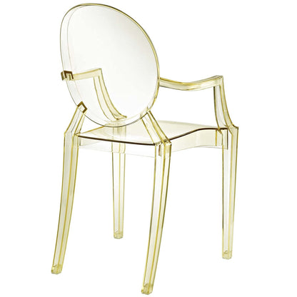 Chair | Casper Dining Armchair | Artistic & Elegant | Indoor/Outdoor Chair | Durable & Transcendent | Yellow | casafoyer.myshopify.com