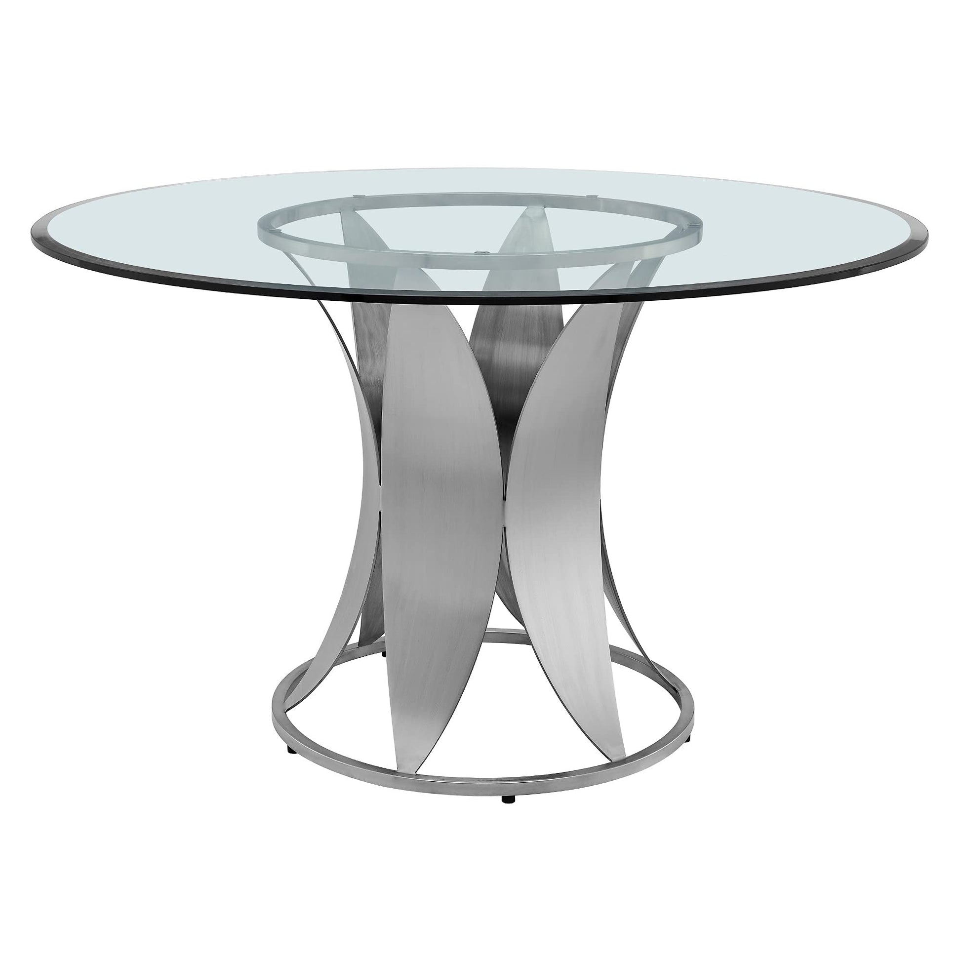 Dining Table | CasaFoyer Gemini 71 Dining Room Table | Elegant Angular Design | Walnut Grain Veneer Top | Matte Black Iron Beams | Non-Marking Foot Caps | Suitable for Home or Executive Conference Room | Assembly Required | casafoyer.myshopify.com