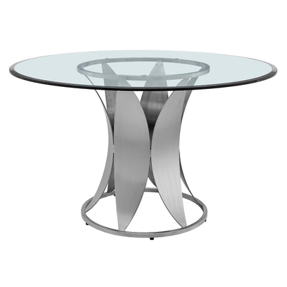Dining Table | CasaFoyer Gemini 71 Dining Room Table | Elegant Angular Design | Walnut Grain Veneer Top | Matte Black Iron Beams | Non-Marking Foot Caps | Suitable for Home or Executive Conference Room | Assembly Required | casafoyer.myshopify.com