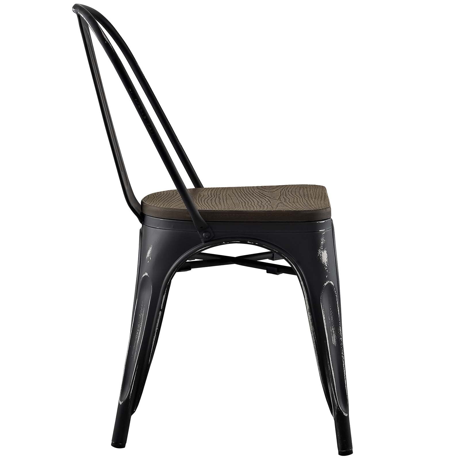 home office desk chairs | CasaFoyer Promenade Bamboo Side Chairs | Vintage Distressed Finish | Set of 2 | Elevate your dining experience with this timeless bistro chair | casafoyer.myshopify.com