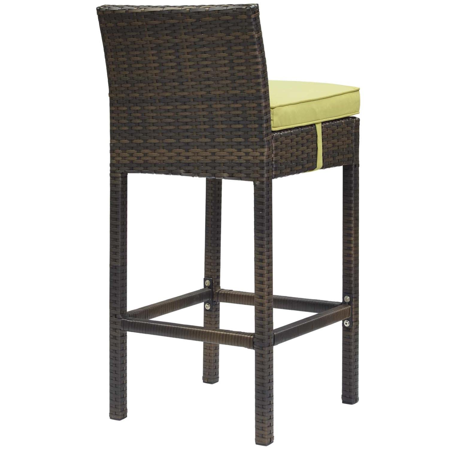 home office desk chairs | CasaFoyer Conduit Outdoor Patio Bar Stool Set | Stylish & Durable Wicker Rattan | 4 Stools with Cushions | Ideal for Outdoor Dining & Entertaining | casafoyer.myshopify.com