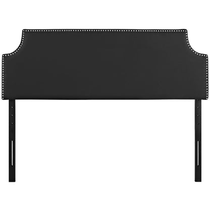 headboards | CasaFoyer  Laura Faux Leather Upholstered Full Headboard | Sleek Design | Silver Nail Trim | Solid Wood Frame | Upgrade Your Bedroom with Elegance | casafoyer.myshopify.com