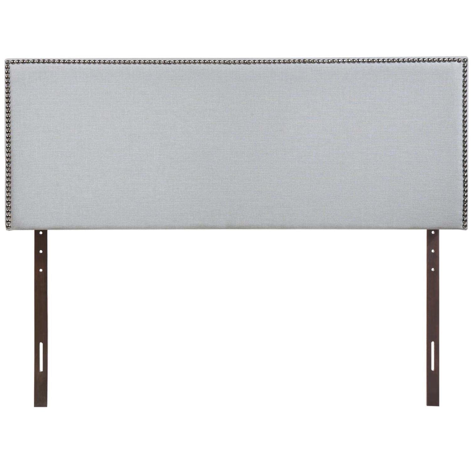 Bed | CasaFoyer  Region Linen Fabric Upholstered Full Headboard | Spacious & Elegant Design | Nailhead Trim | Modern Decor | Fits Most Full Beds | casafoyer.myshopify.com