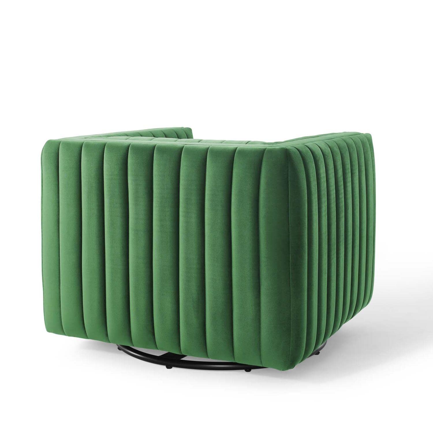 home office desk chairs | CasaFoyer Conjure Channel Tufted Performance Velvet Swivel Armchair | Stain-Resistant Upholstery | Supportive Foam Padding | Vintage Glamour | 360-Degree Swivel | Sturdy Construction | casafoyer.myshopify.com
