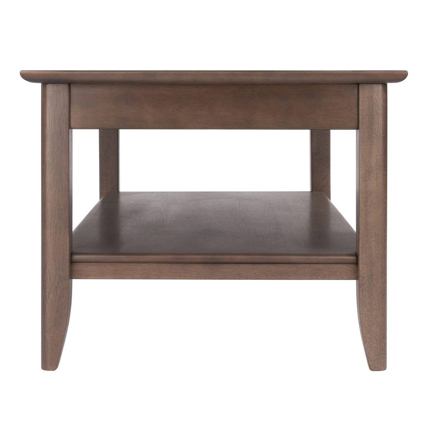 TABLE | Ergode  Wood Santino Coffee Table | Contemporary Oyster Gray Finish | Solid Wood Frame | Wide Lower Shelf for Storage | 40 W x 22.64 D x 18.03 H | casafoyer.myshopify.com