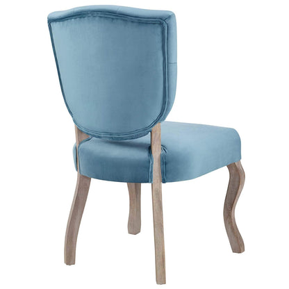 home office desk chairs | CasaFoyer Array Vintage French Dining Side Chair Set of 2 | Weathered Wood Legs | Button Tufted Shield Back | Velvet Upholstery | Non-Marking Foot Caps | Fully Assembled | casafoyer.myshopify.com