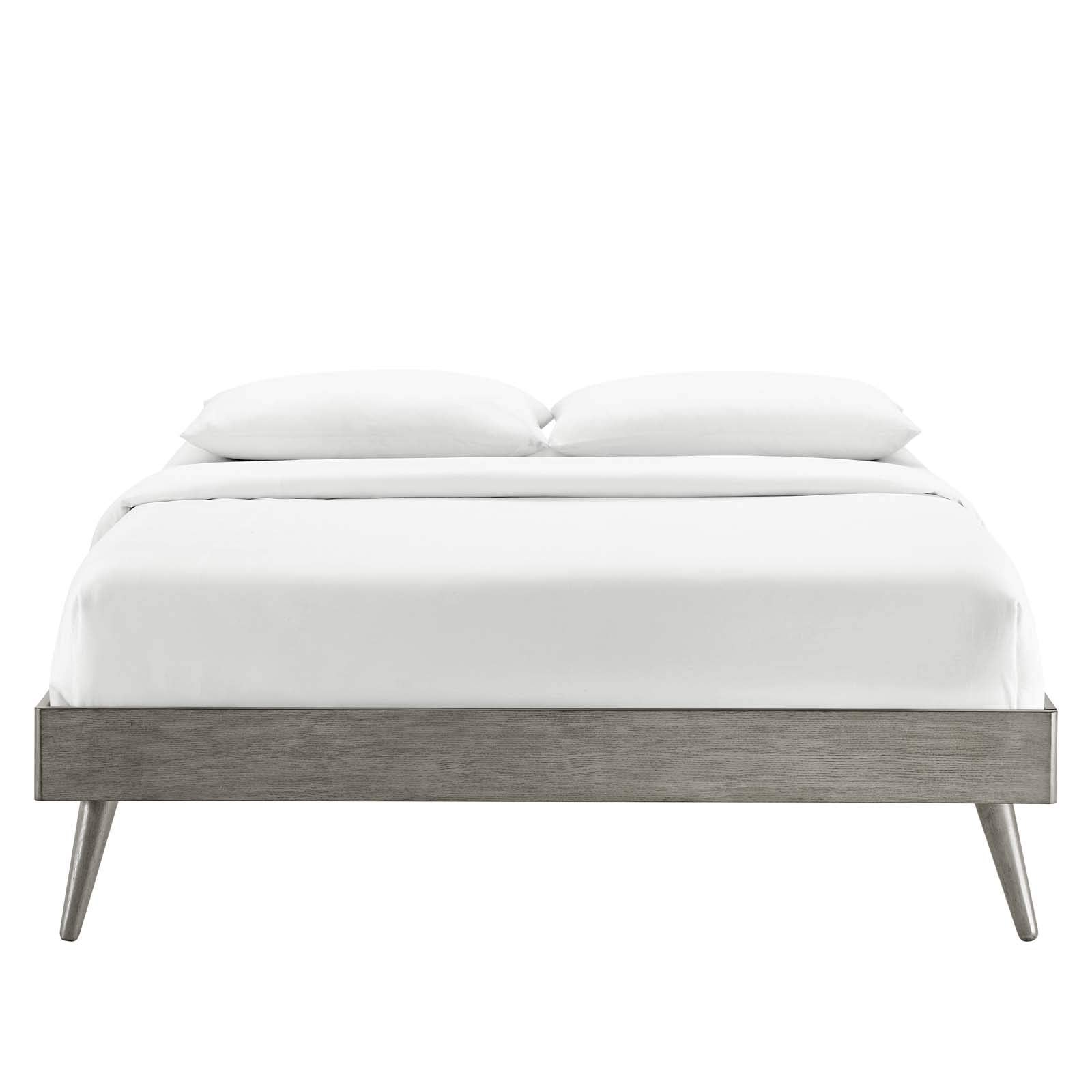 bed frames | CasaFoyer Margo King Platform Bed Frame | Contemporary & Retro Elements | Trendy Design | Compatible with Multiple Headboards | Durable Wood Construction | No Box Spring Needed | Supports up to 601 lbs | casafoyer.myshopify.com