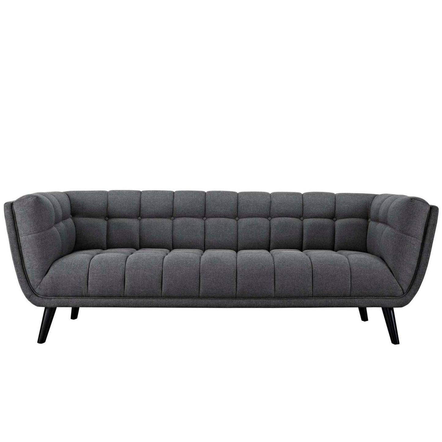 kitchen and dining room sets | CasaFoyer Bestow Collection | Upholstered Sofa & Armchair Set - Gray | Polyester Fabric | Button Tufting | Splayed Legs | Mid-Century Modern Farmhouse | 3 Piece | casafoyer.myshopify.com