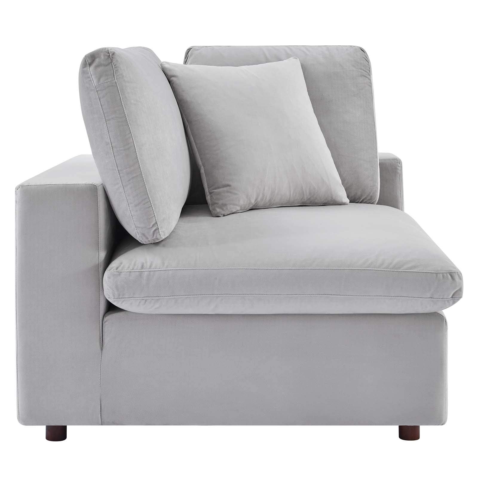 sofas | CasaFoyer Commix Corner Chair | Plush Velvet | Sleek Design | Stain-Resistant | Solid Wood Construction | Foam Padded | Down Feather Cushions | 331 lbs Capacity | casafoyer.myshopify.com