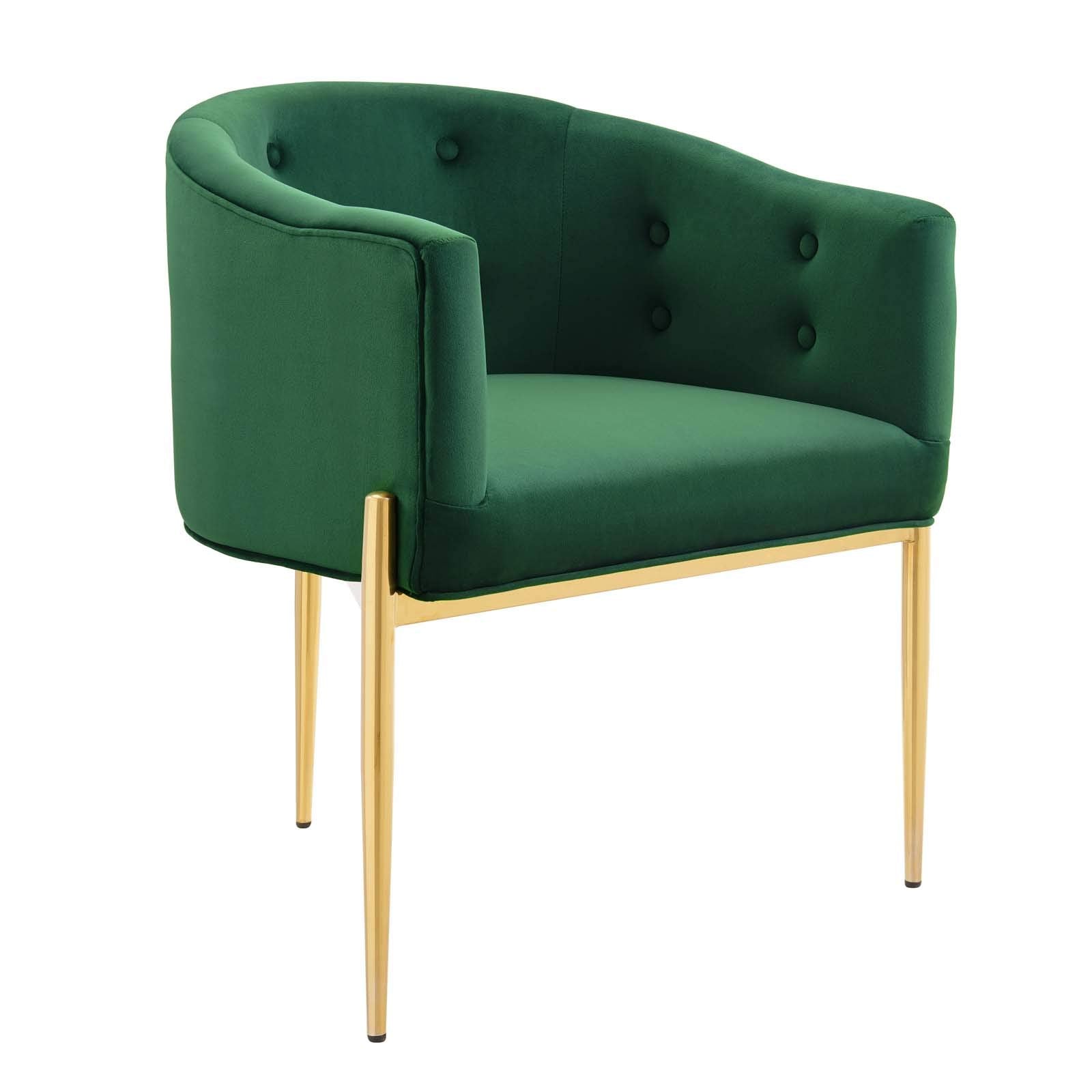 sofa tables | Ergode Savour Tufted Performance Velvet Accent Armchairs | Set of 2 | Elegant & Stain-Resistant | Perfect for Living, Dining, Bedroom, Office | Emerald | casafoyer.myshopify.com