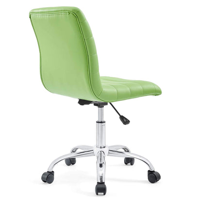 home office desk chairs | CasaFoyer Ripple Mid Back Office Chair | Resilient Design | Adjustable Height | Chrome Frame | Dual-Wheel Casters | Ideal for Conference Rooms & Workstations | casafoyer.myshopify.com
