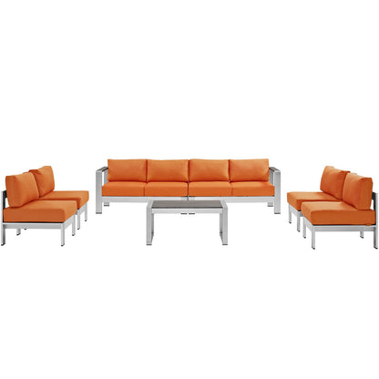 kitchen and dining room sets | CasaFoyer Shore Outdoor Patio Collection | 7 Piece Sectional Sofa Set | Sturdy Aluminum Frames | Weather-resistant Fabric | Versatile Functionality | casafoyer.myshopify.com