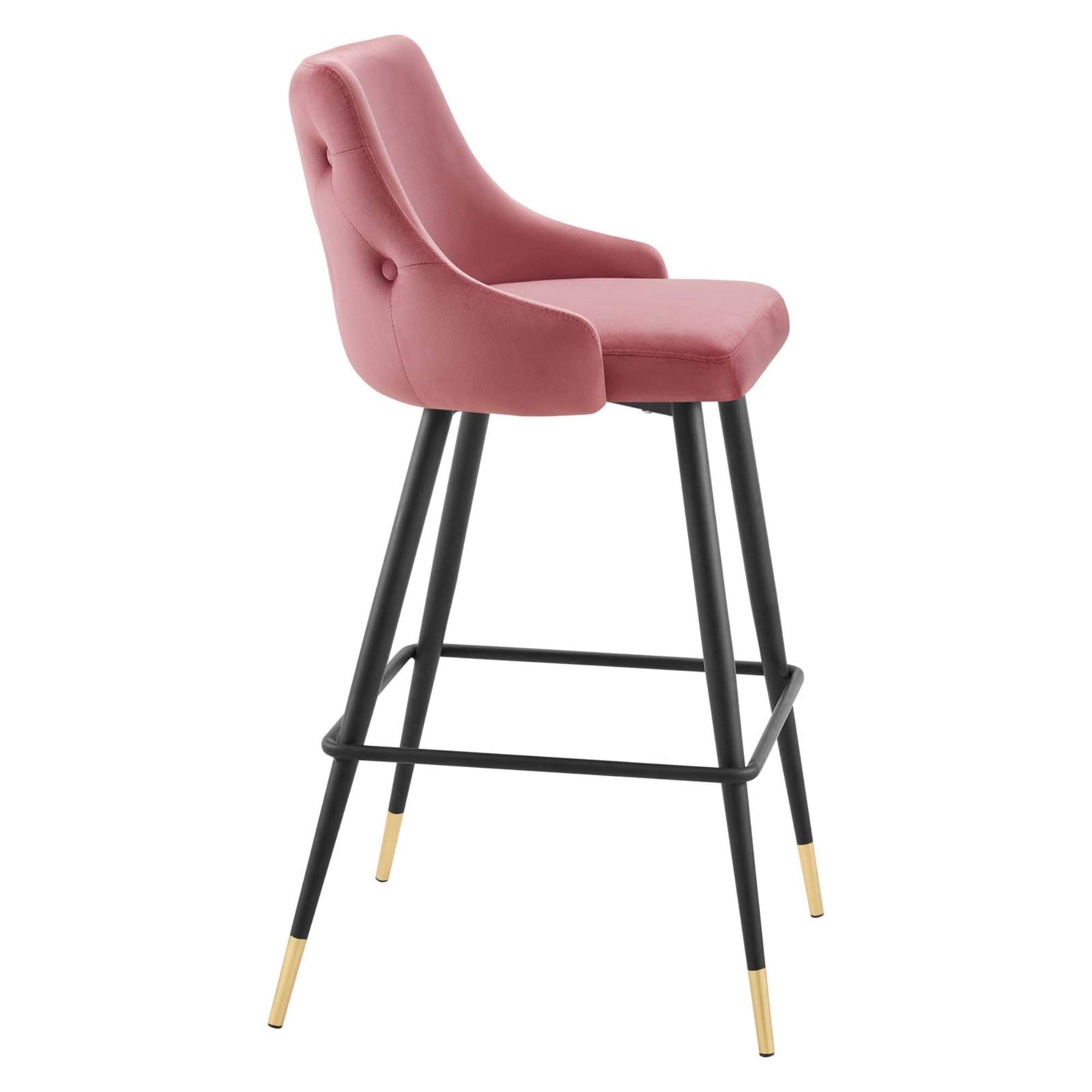 barstools | CasaFoyer Adorn Performance Velvet Bar Stool | Timeless Design | Stain-Resistant | Cozy Seating | Vintage Modern Style | 300 lbs. Weight Capacity | casafoyer.myshopify.com
