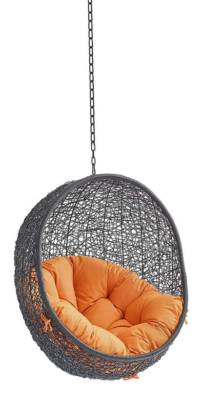 porch swings | Ergode Encase Outdoor Patio Swing Chair | Exotic Island Tranquility | Synthetic Rattan | All-Weather Cushion | Steel Frame | Adjustable Chain | Perfect for Patio, Backyard, Porch, Poolside | Indoor/Outdoor Use | casafoyer.myshopify.com