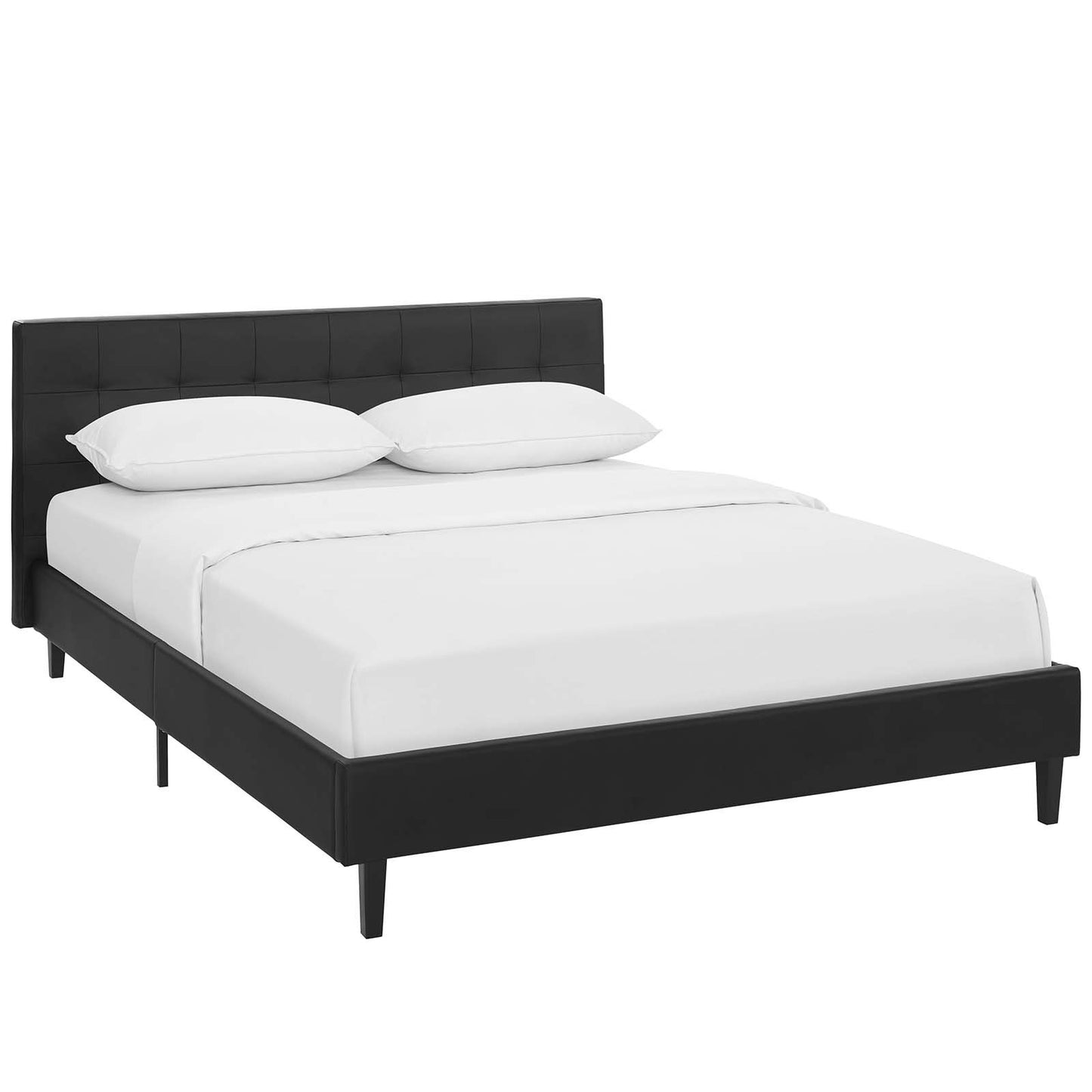 adjustable bed bases | CasaFoyer Linnea Platform Bed | Elegant Faux Leather | Wood Legs | No Box Spring Needed | Accommodates Various Mattress Types | 1300 lbs Weight Capacity | casafoyer.myshopify.com