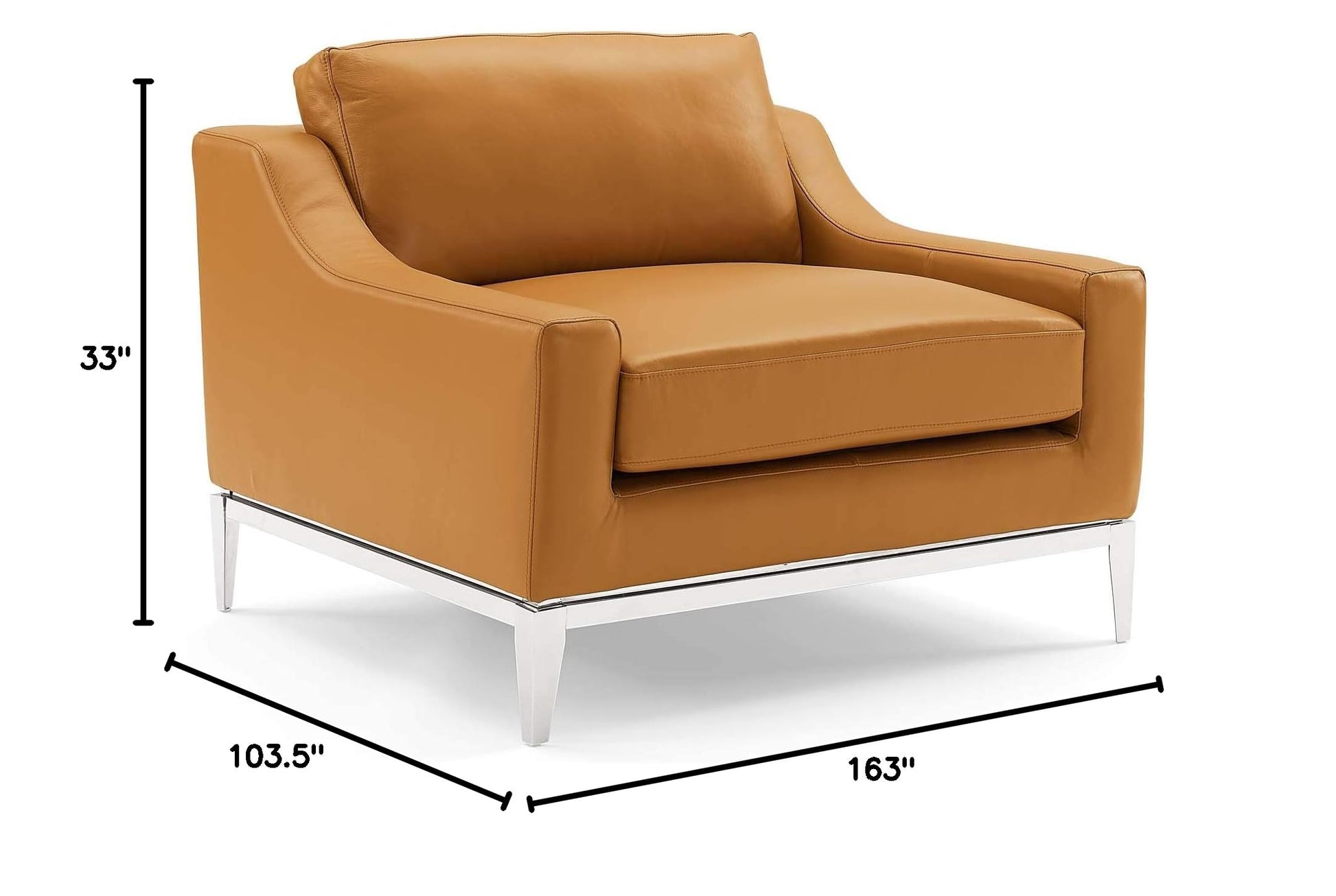 kitchen and dining room sets | CasaFoyer Harness 3 Piece Set | Leather Sofa, Loveseat, Armchair | Ultimate Comfort | Modern Design | Stainless Steel Base | Tan Color | casafoyer.myshopify.com
