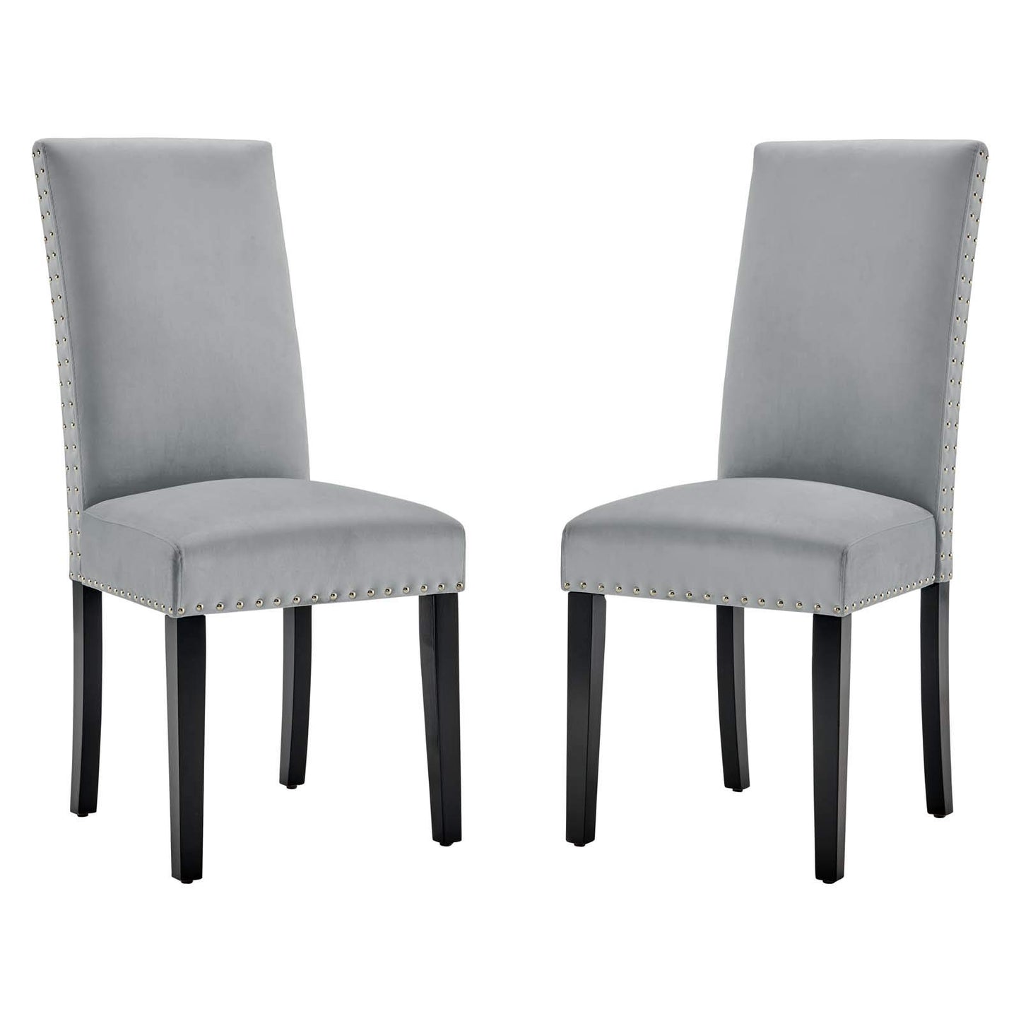 home office desk chairs | CasaFoyer Parcel Upholstered Performance Velvet Dining Side Chairs | Vintage Modern Design | Stain-Resistant | Nailhead Trim | Dense Foam Padding | Solid Rubberwood Legs | 285 lbs Weight Capacity | Easy Assembly | casafoyer.myshopify.com